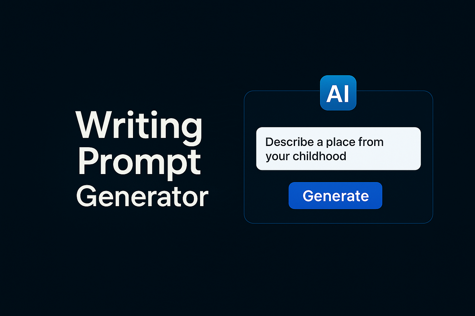Writing Prompt Generator